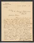 Nachlass Franz Steindachner, Brief von D. van der Hoop an Franz Steindachner (18.07.1911), Inv.Nr. 359.01, Seite 1